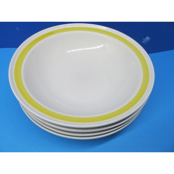 Chadds Ford Spring Meadow  Set Of 4 Vintage 7" Rimmed Cereal Bowls VGC No Issues - Picture 7 of 9